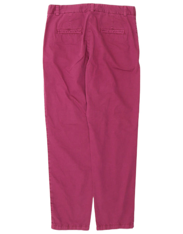 Marks & Spencer Γυναικείο ίσιο παντελόνι Chino UK 10 Small W32 L30 Purple
