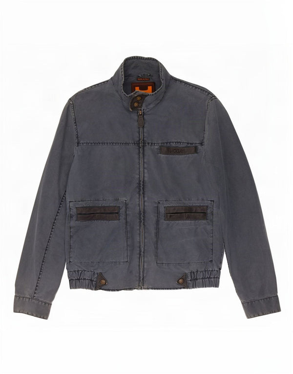 Hogan Mens Utility Jacket UK 38 Medium Navy Blue