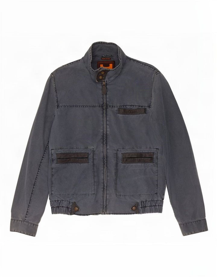 Hogan Mens Utility Jacket UK 38 Medium Navy Blue