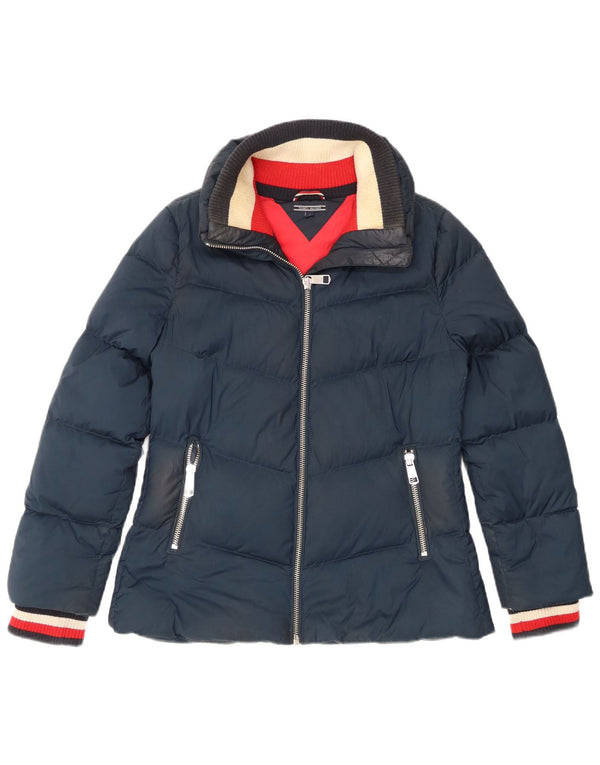 Tommy Hilfiger Γυναικείο μπουφάν UK 12 Medium Navy Blue Polyester