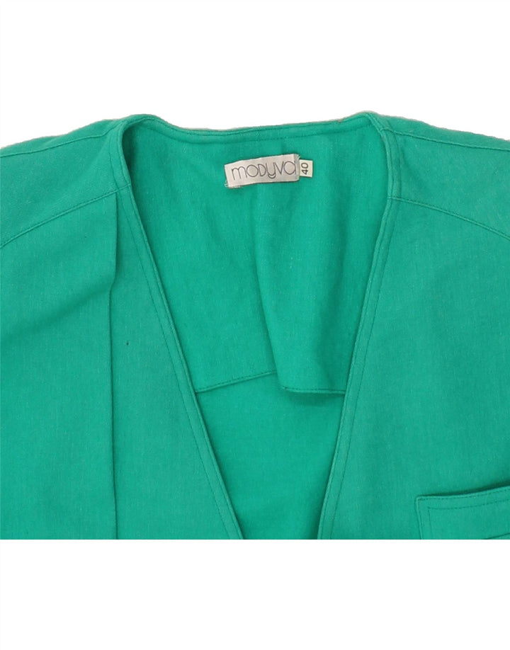 MODYVA Womens Double Breasted Blazer Jacket EU 40 Medium Blue Vintage Modyva and Second-Hand Modyva from Messina Hembry 