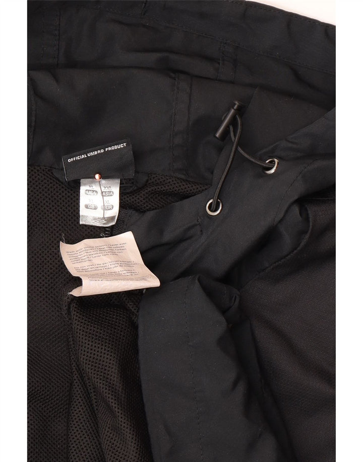 Ανδρική αθλητική φόρμα με κουκούλα UMBRO Top Jacket XL Μαύρο πολυεστέρα