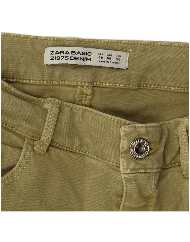 ZARA Γυναικείο Skinny Jeans EU 40 Medium W30 L27 Khaki