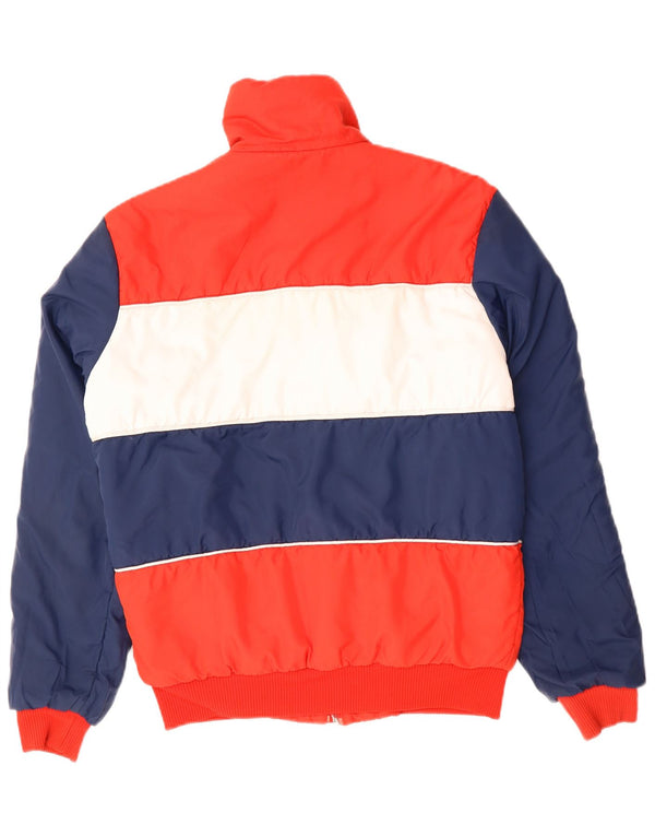 Ανδρικό αναστρέψιμο μπουφάν Adidas UK 38 Medium Navy Blue Colorblock Πολυεστέρας