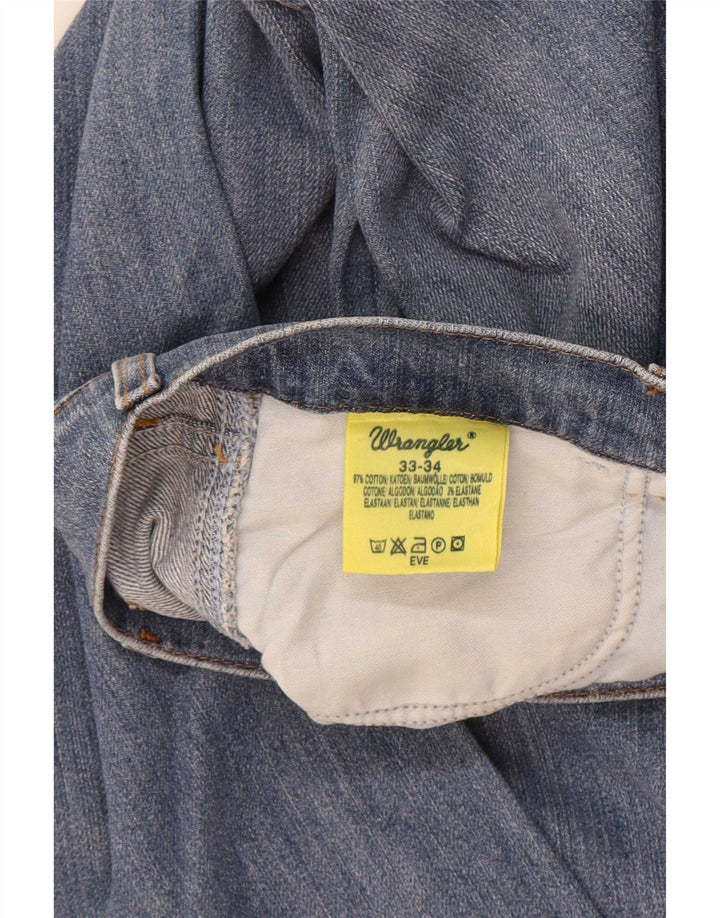 Wrangler Womens Eve Bootcut Jeans W33 L34 Μπλε βαμβακερό