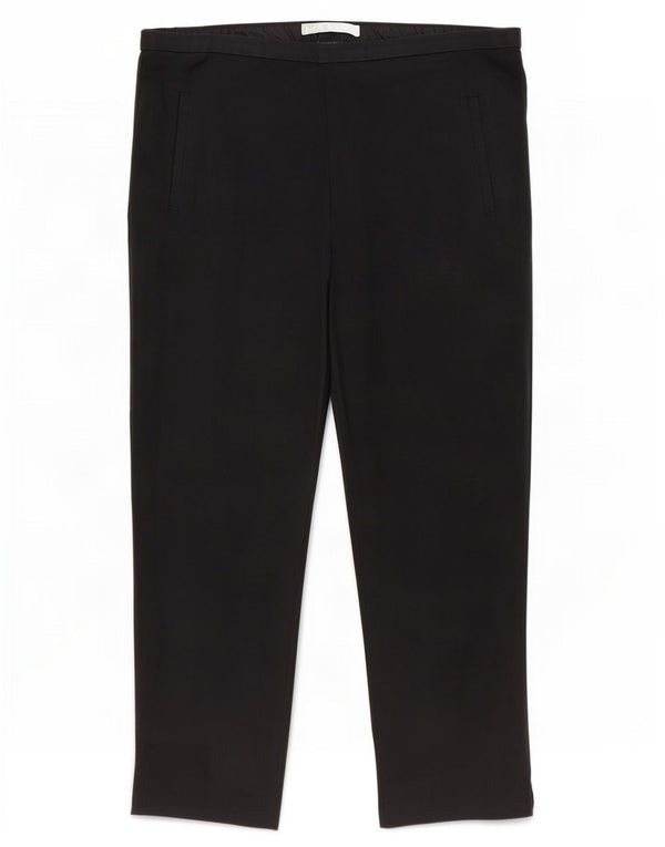 Marks & Spencer Γυναικείο παντελόνι Capri UK 12 Medium W30 L21 μαύρο βαμβακερό