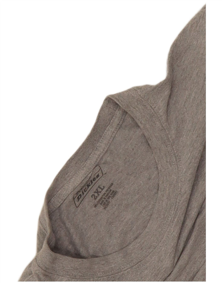 Ανδρικό τοπ Dickies μακρυμάνικο 2XL, βαμβακερό γκρι