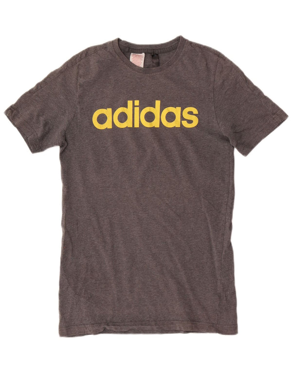 Adidas Graphic T-Shirt Top 15-16 Years Grey