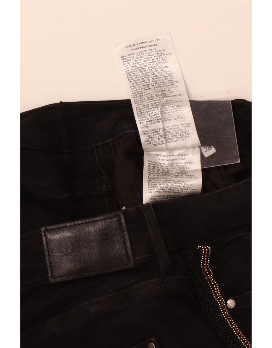 GUESS Γυναικείο Ψηλόμεσο Jegging Skinny Jeans W28 L28 Μαύρο βαμβακερό