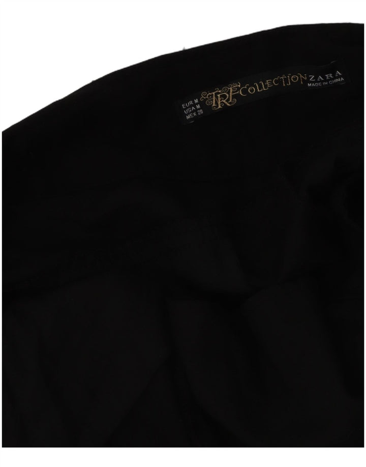 Zara Γυναικείο Slim Cropped Παντελόνι Medium W28 L27 Μαύρο