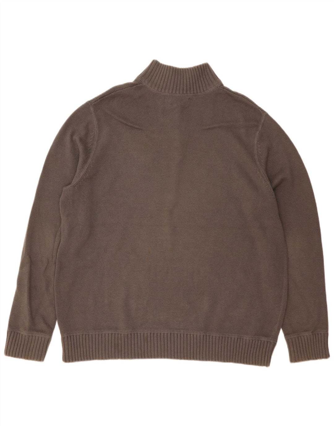 EDDIE BAUER Ανδρικό πουλόβερ με φερμουάρ XL Γκρι βαμβακερό