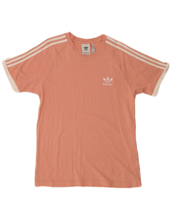 Adidas Γυναικείο T-Shirt Top UK 14 Medium Pink Βαμβακερό