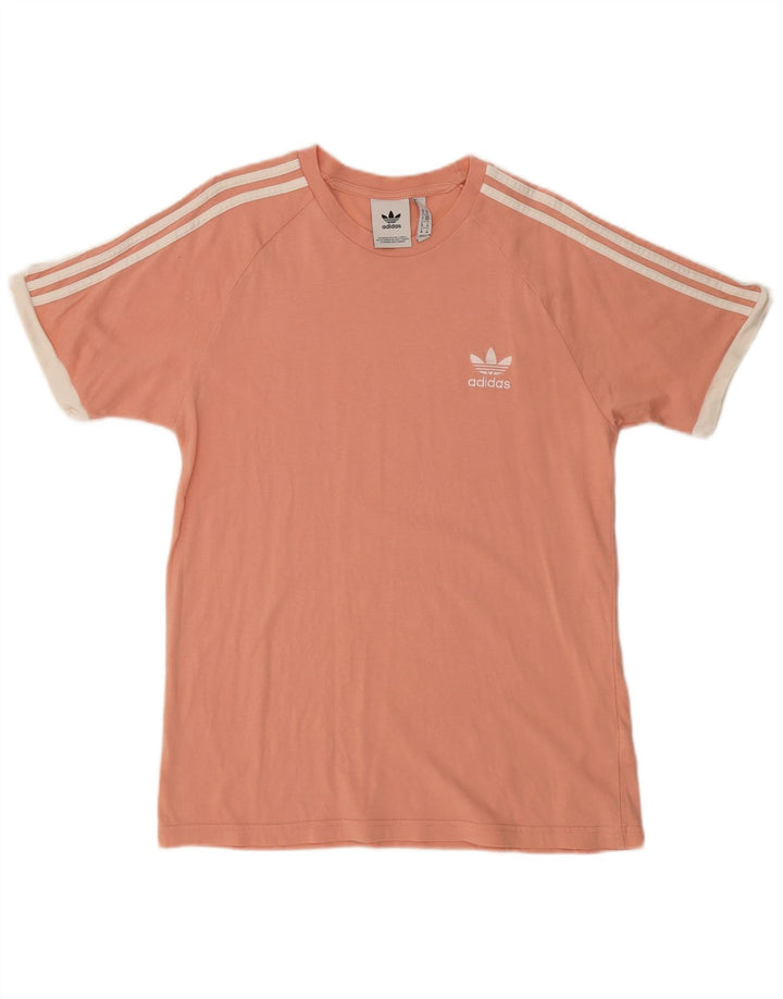 Adidas Γυναικείο T-Shirt Top UK 14 Medium Pink Βαμβακερό