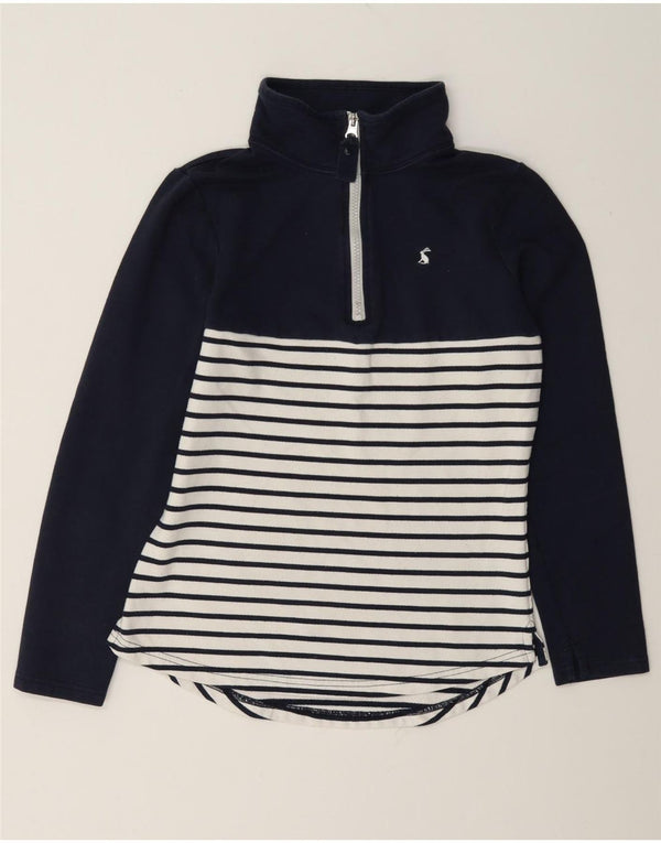 Joules Γυναικεία φούτερ με φερμουάρ, UK 6 XS Navy Blue ριγέ βαμβακερό