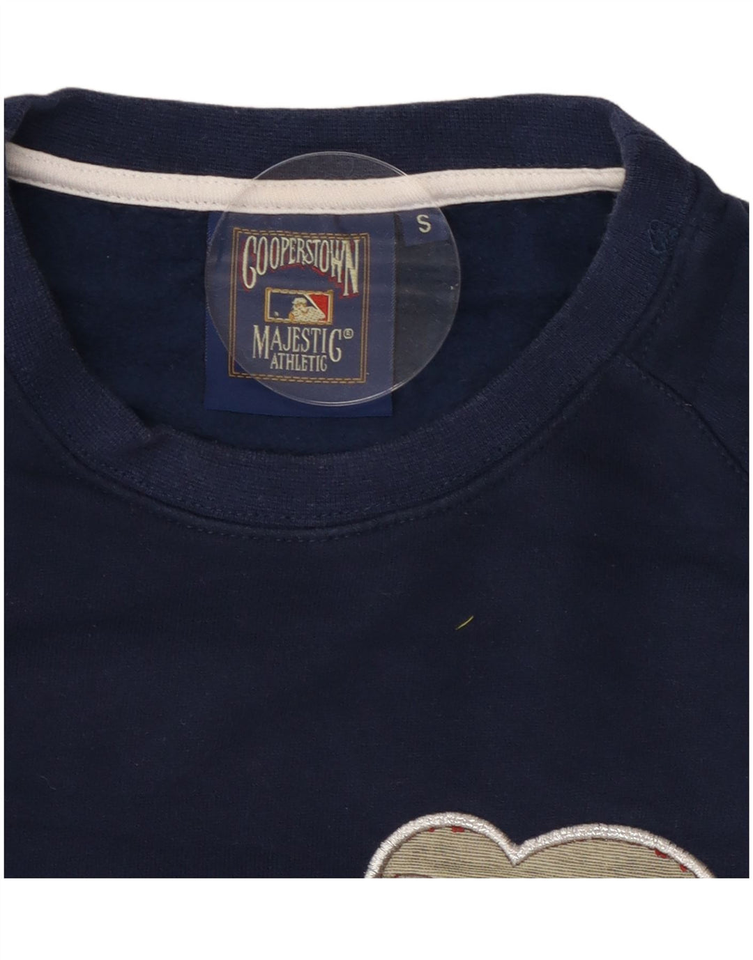 Majestic Γυναικείο Γραφικό Φούτερ Jumper UK 10 Small Navy Blue