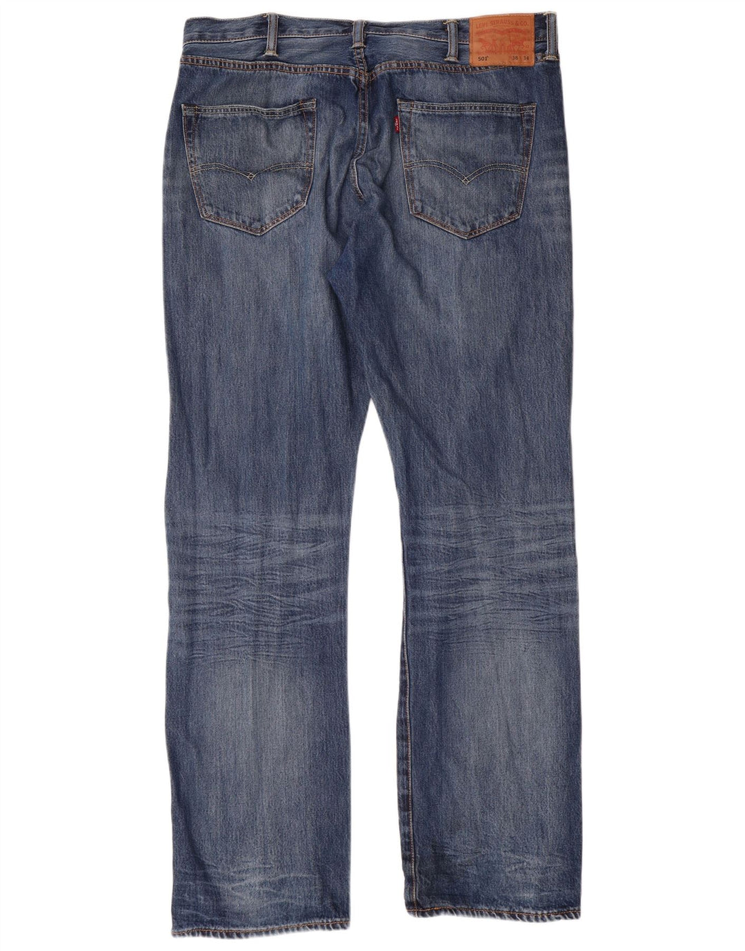 LEVI'S Ανδρικό τζιν 501 ίσιο W38 L34 Μπλε βαμβακερό