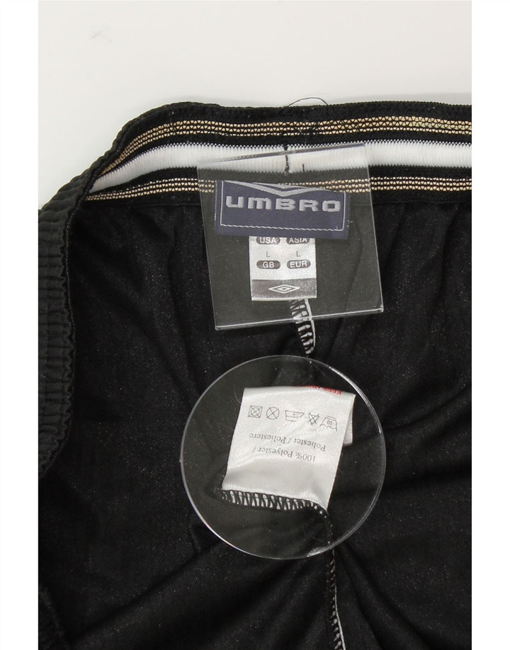 UMBRO Womens Sport Shorts UK 14 Large  Black Polyester Vintage Umbro and Second-Hand Umbro from Messina Hembry 