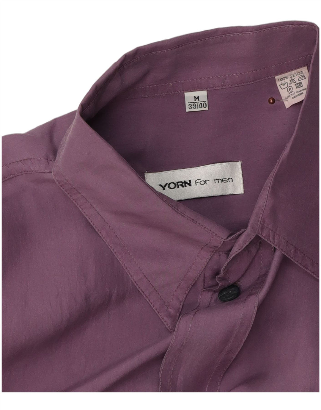Ανδρικό πουκάμισο Yorn Μέγεθος 39/40 Medium Purple Silk