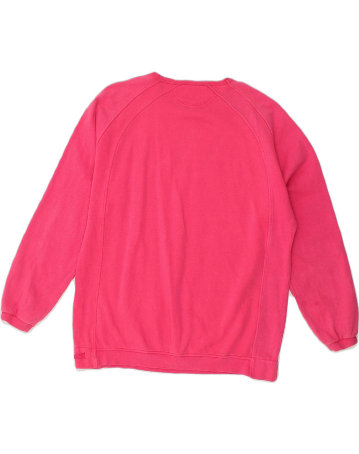 CHAMPION Womens Graphic Sweatshirt Jumper UK 20 2XL Pink Cotton | Vintage Champion | Thrift | Second-Hand Champion | Used Clothing | Messina Hembry 