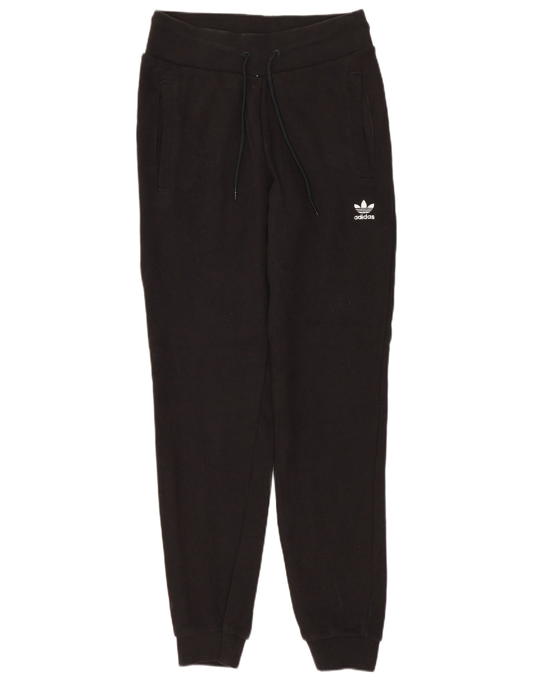 Γυναικεία αθλητική φόρμα ADIDAS Παντελόνι Joggers UK 6 XS Μαύρο βαμβακερό
