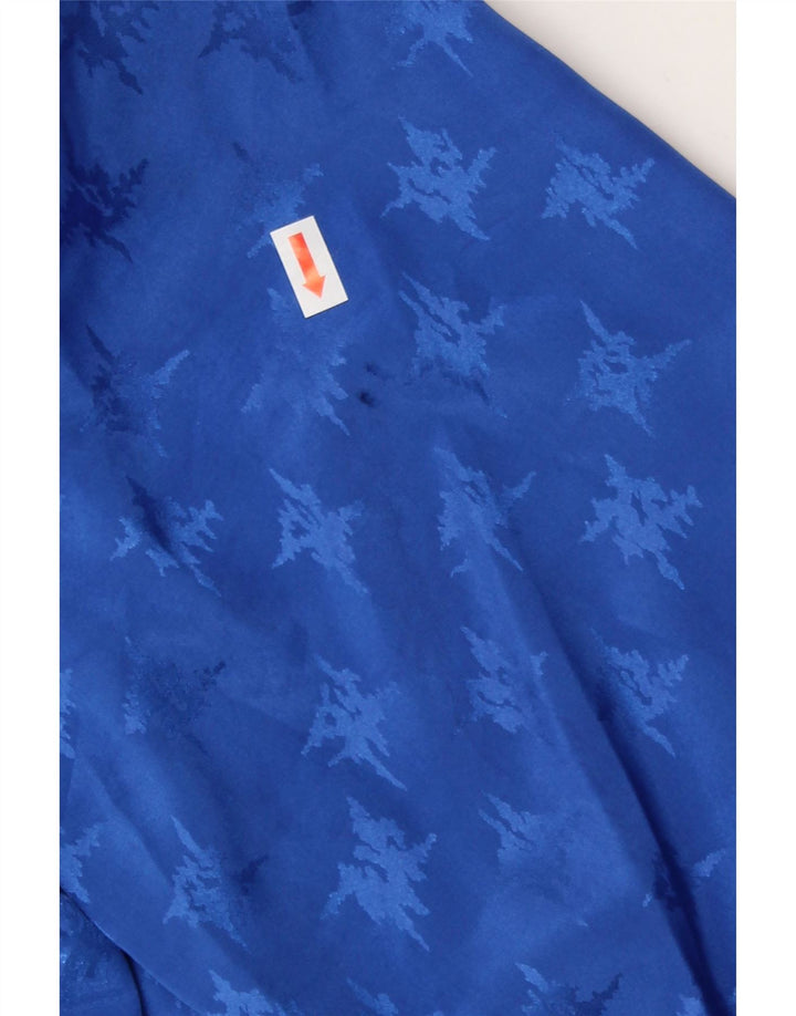 CHICC Womens Abstract Pattern 3/4 Sleeve Shirt Blouse EU 42 Large Blue Vintage Chicc and Second-Hand Chicc from Messina Hembry 