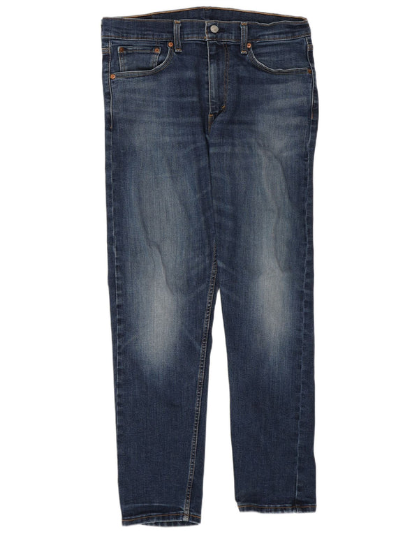 Levi's Mens 502 Tapered Jeans W33 L32 Blue Cotton