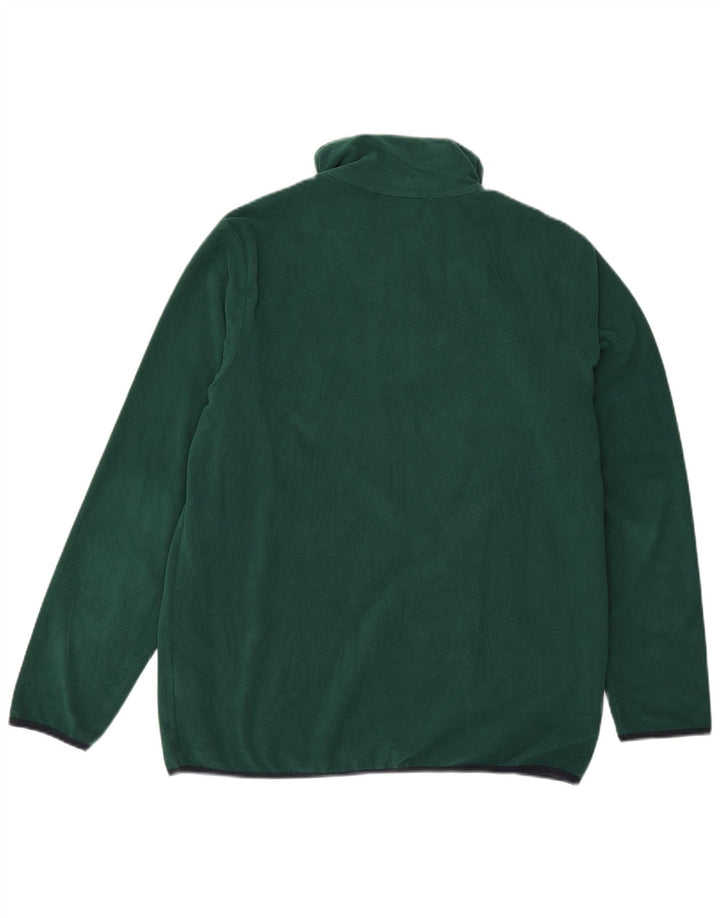 Lotto Mens Zip Neck Fleece Jumper XL Green Polyester