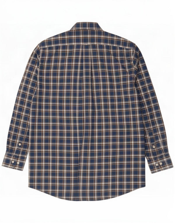 Kirkland Ανδρικό φανελένιο πουκάμισο Traditional Fit Μέγεθος 15 1/2 Medium Navy Blue