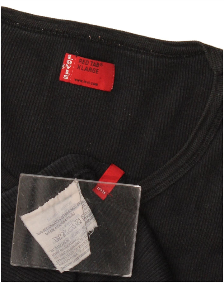 Γυναικείο γιλέκο Levi's UK 18 XL Μαύρο βαμβακερό