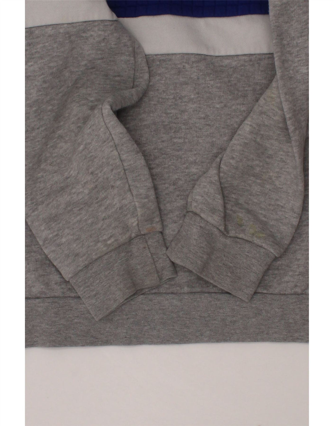 ADIDAS Boys Sweatshirt Jumper 5-6 Years Navy Blue Colourblock Polyester Vintage Adidas and Second-Hand Adidas from Messina Hembry 