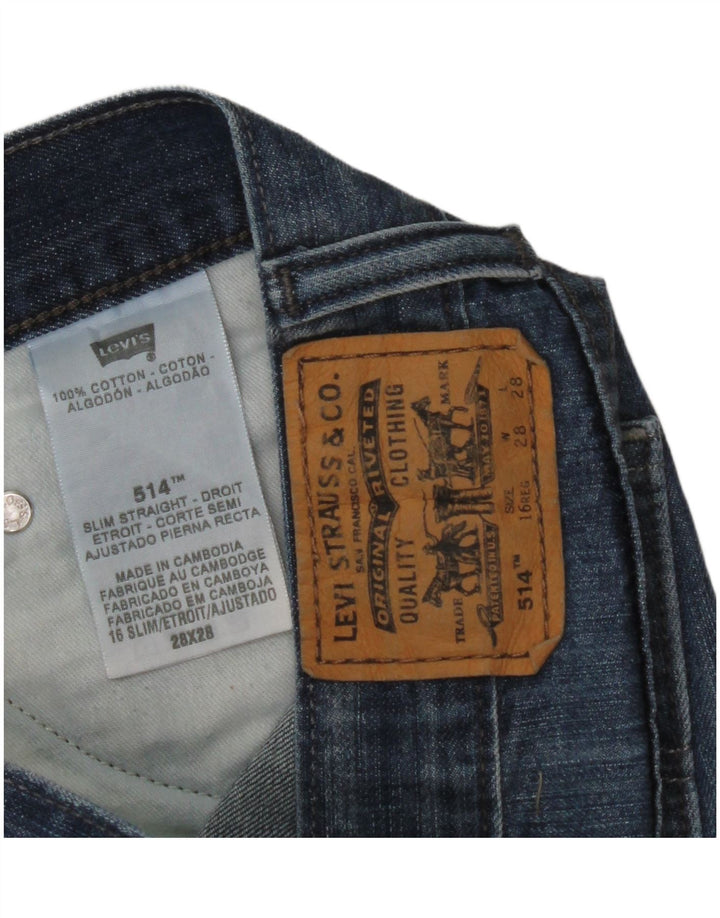 LEVI'S Ανδρικό τζιν 514 ίσιο W28 L28 Μπλε βαμβακερό