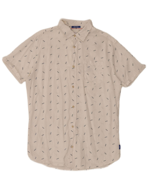 Jack & Jones Ανδρικό κοντομάνικο πουκάμισο Large White Spotted Beach