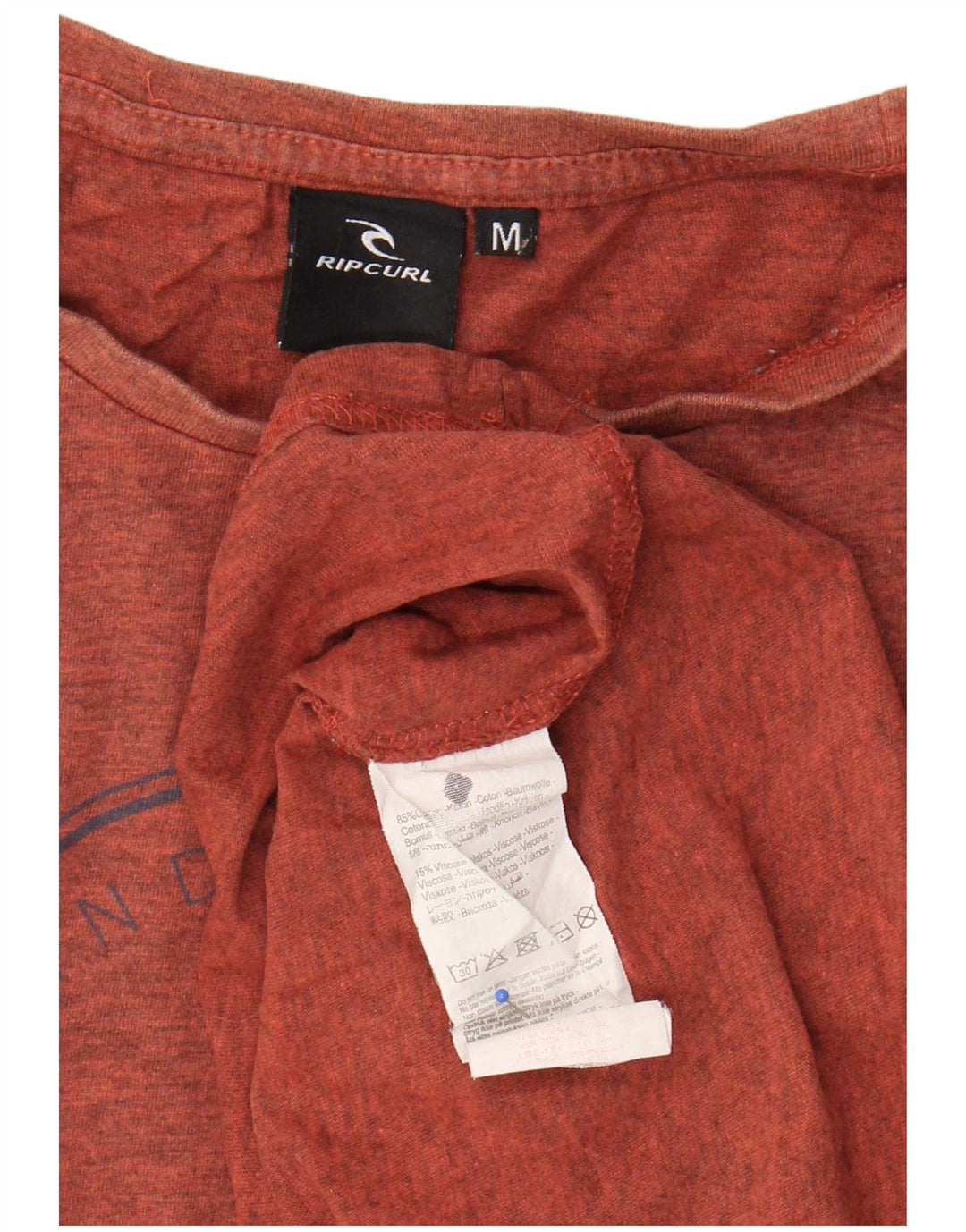 Ανδρικό γραφικό μπλουζάκι Rip Curl Top Βαμβακερό μεσαίο πορτοκαλί