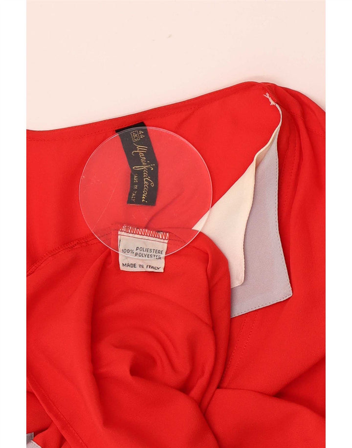 Γυναικεία μπλούζα Mario Pucci Cecconi Top IT 44 Medium Red Colourblock