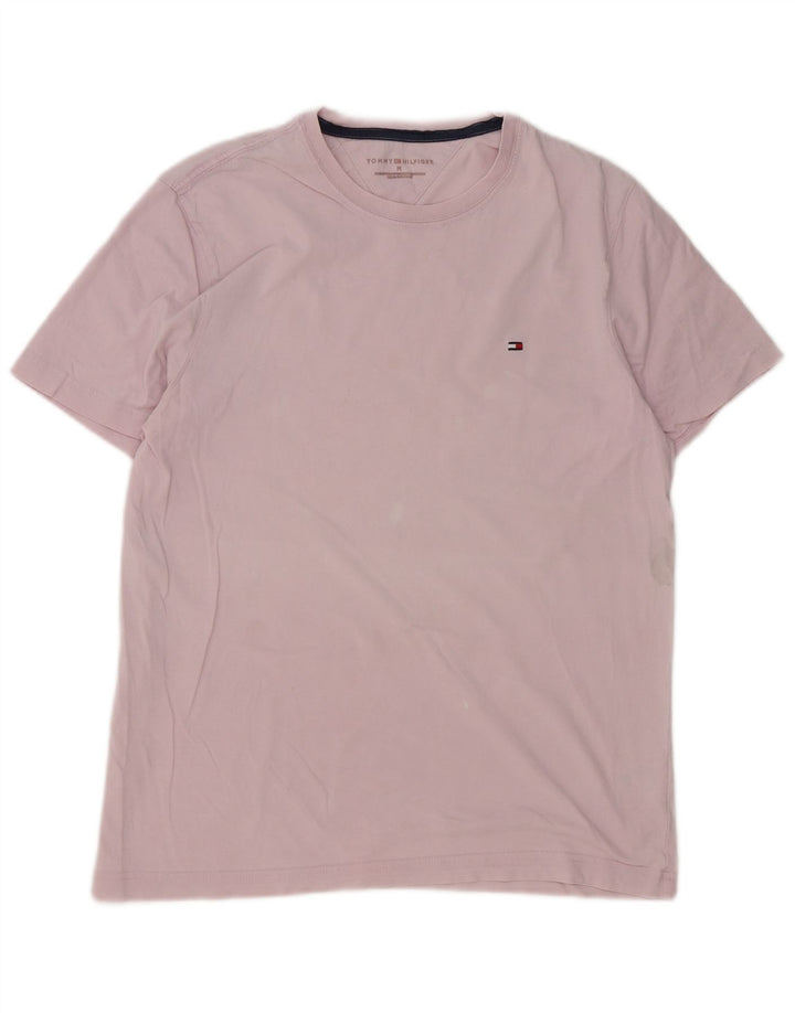 Ανδρικό T-Shirt Tommy Hilfiger Top Μεσαίο Ροζ Βαμβακερό