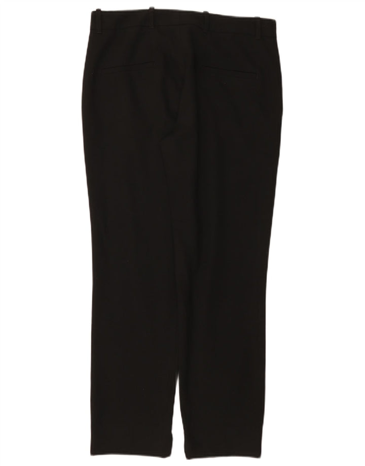 ZARA Γυναικείο ίσιο παντελόνι Chino Small W26 L26 Μαύρο Πολυεστέρα