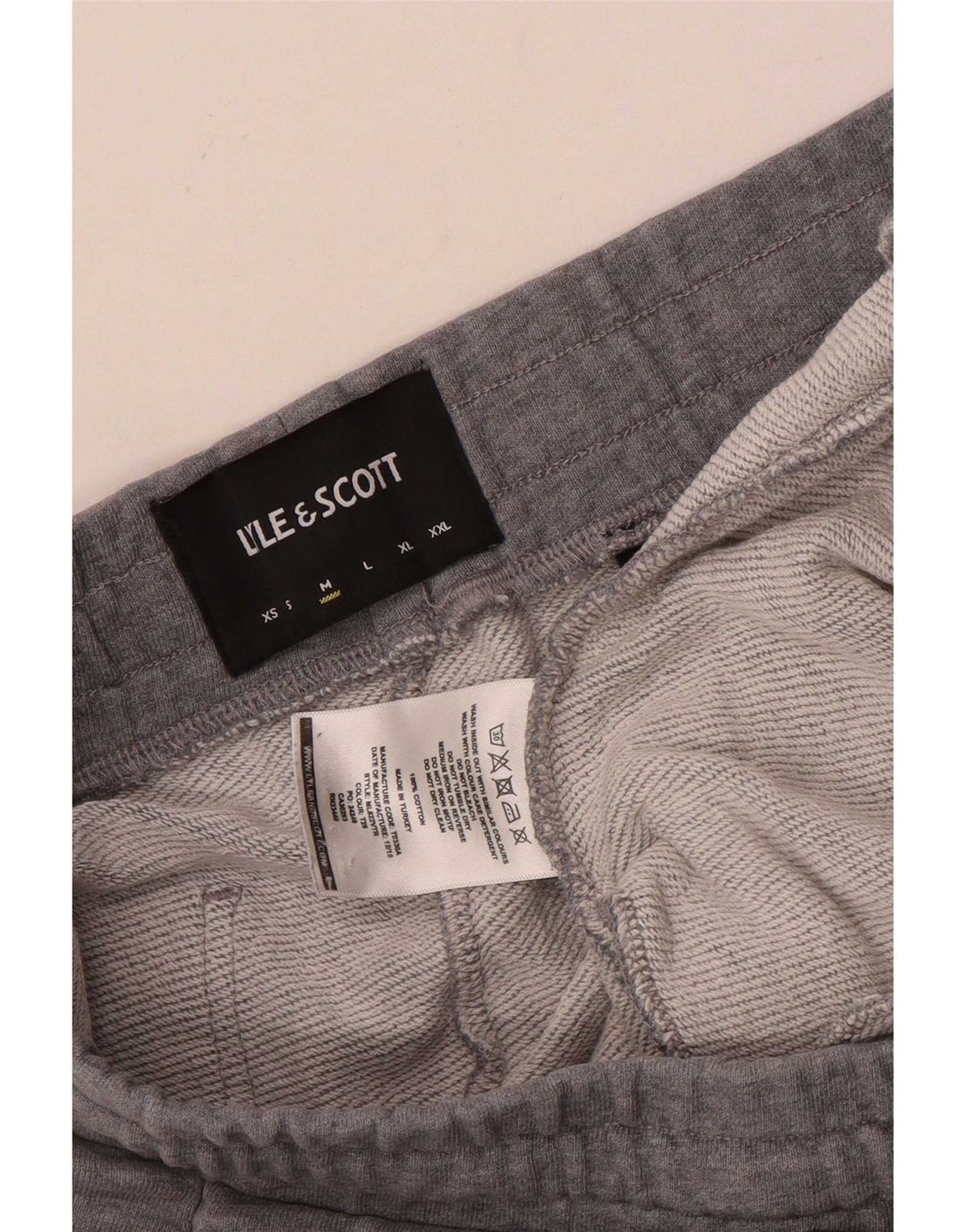 Lyle & Scott Ανδρική φόρμα παντελόνι Joggers Βαμβακερό μεσαίο γκρι