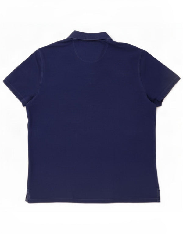 Trussardi Jeans Ανδρικό Πόλο Μπλουζάκι Small Navy Blue