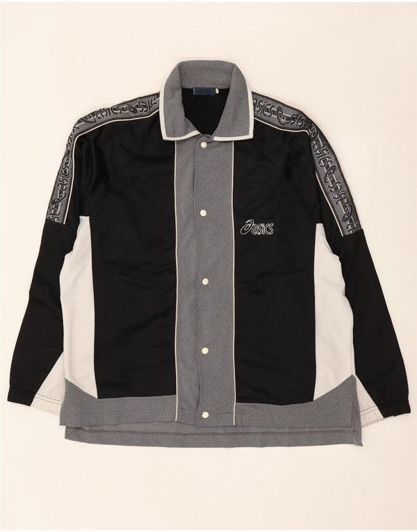 Ανδρική αθλητική φόρμα γραφικών Asics Top Jacket Large Black Colourblock