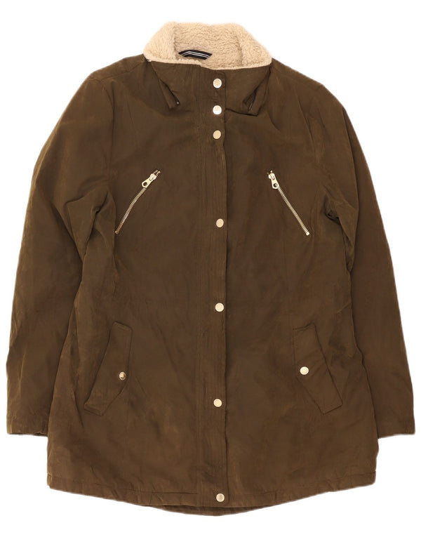 Nautica Γυναικείο σακάκι Sherpa Parka UK 16 Large Khaki Polyester