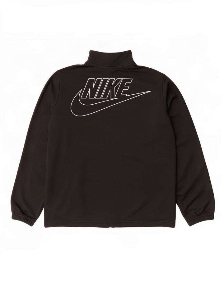 Μπουφάν Nike Boys Graphic αθλητική φόρμα 12-13 ετών μαύρο πολυεστέρα