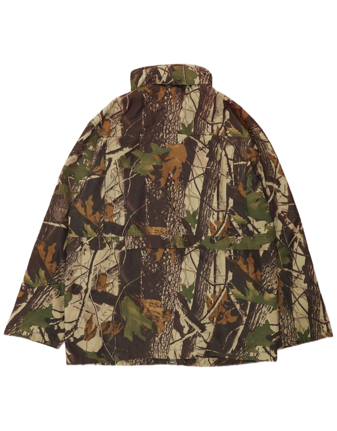 Vintage Mens Utility Jacket UK 42 XL Khaki Camouflage Polyester