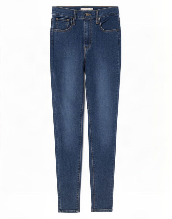 Levi's Womens Mile High Super Skinny Jeans W26 L30 Blue Cotton