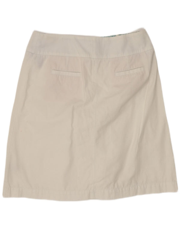 Γυναικεία φούστα Boden A-Line UK 16 Large W32 Λευκή Βαμβακερή