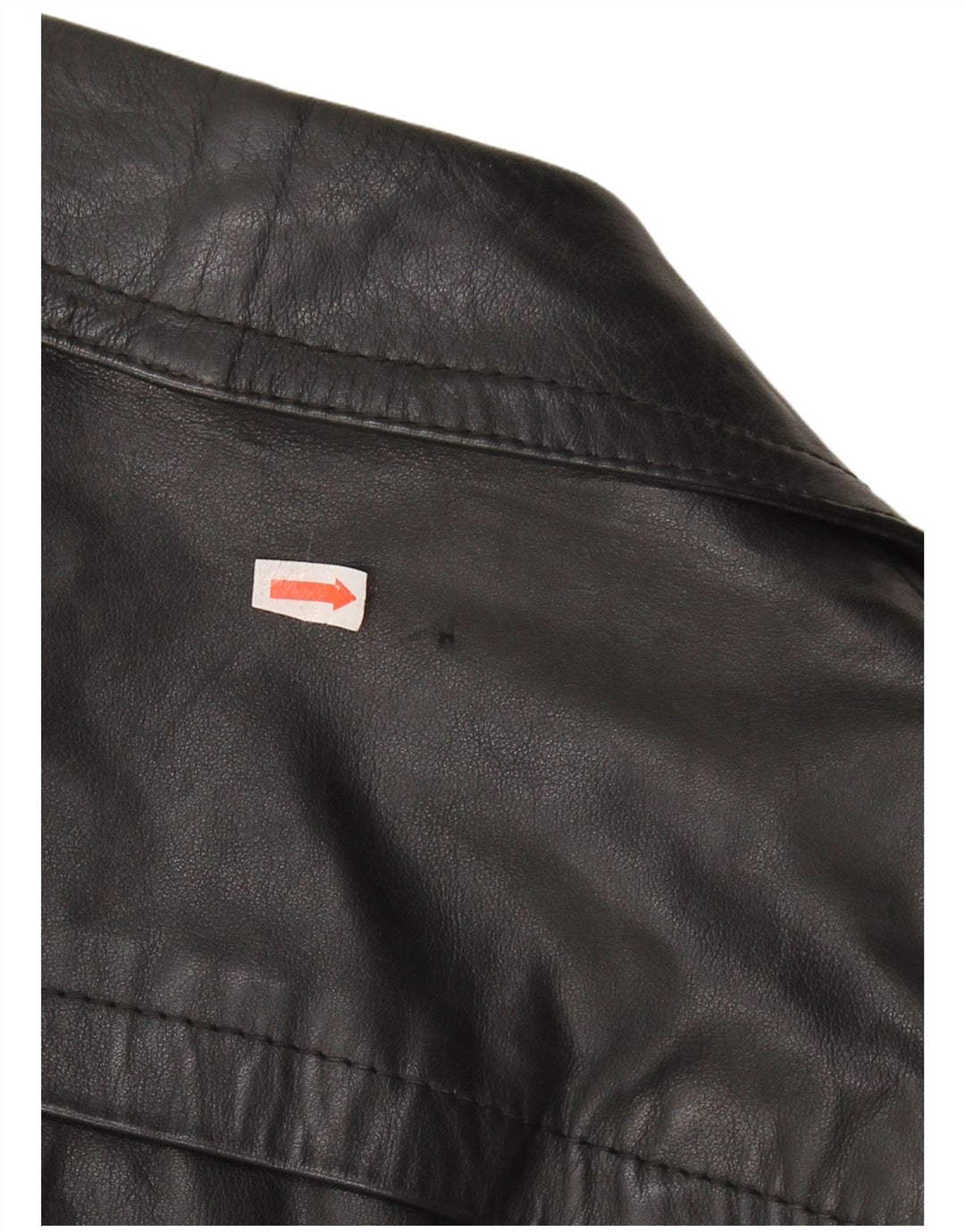 VINTAGE Ανδρικό Δερμάτινο Παλτό IT 48 Medium Black Leather