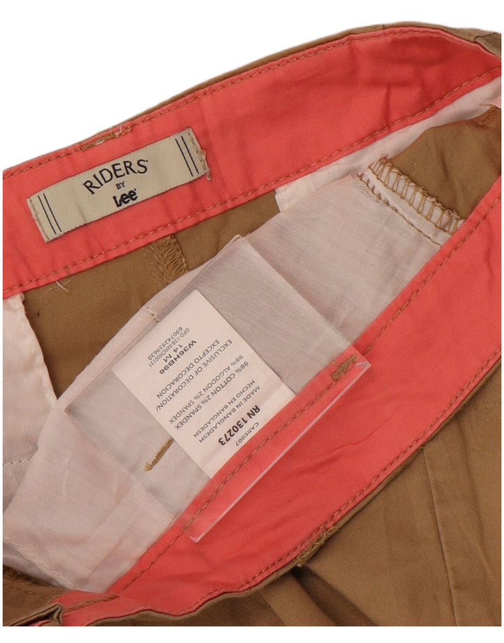 Lee Γυναικείο Bootcut Παντελόνι Chino US 14 XL W36 L31 Καφέ βαμβακερό