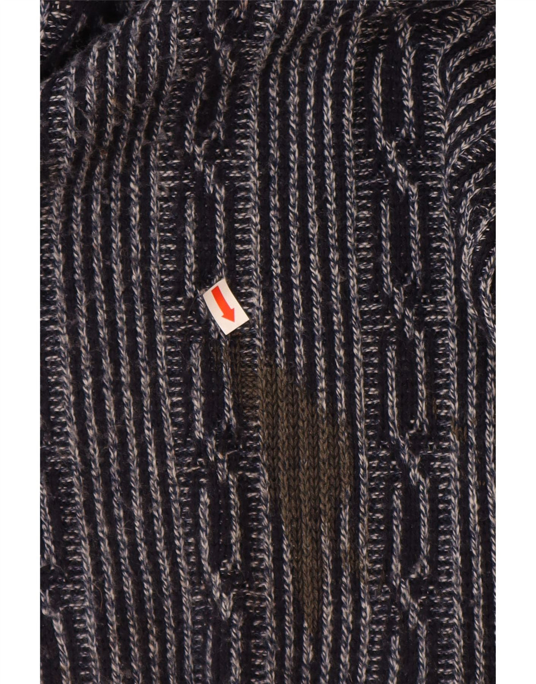 C & A Ανδρικό πουλόβερ με λαιμόκαυμα με λαιμόκοψη μεγάλο Navy Blue Fair Isle Πολυακρυλικό