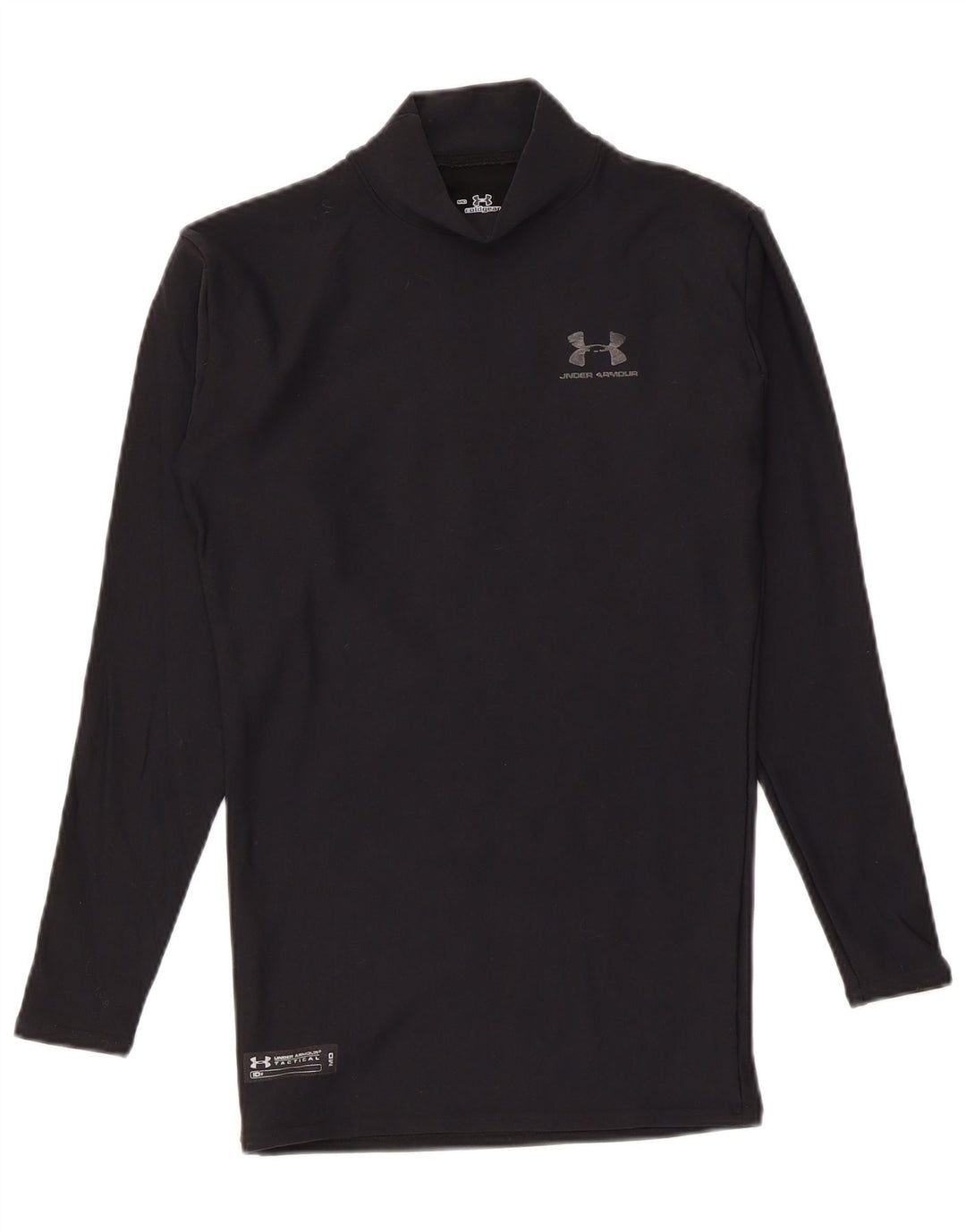 Under Armour Ανδρικό Μπλουζάκι Συμπίεσης Μακρύ Μαύρο Νάιλον