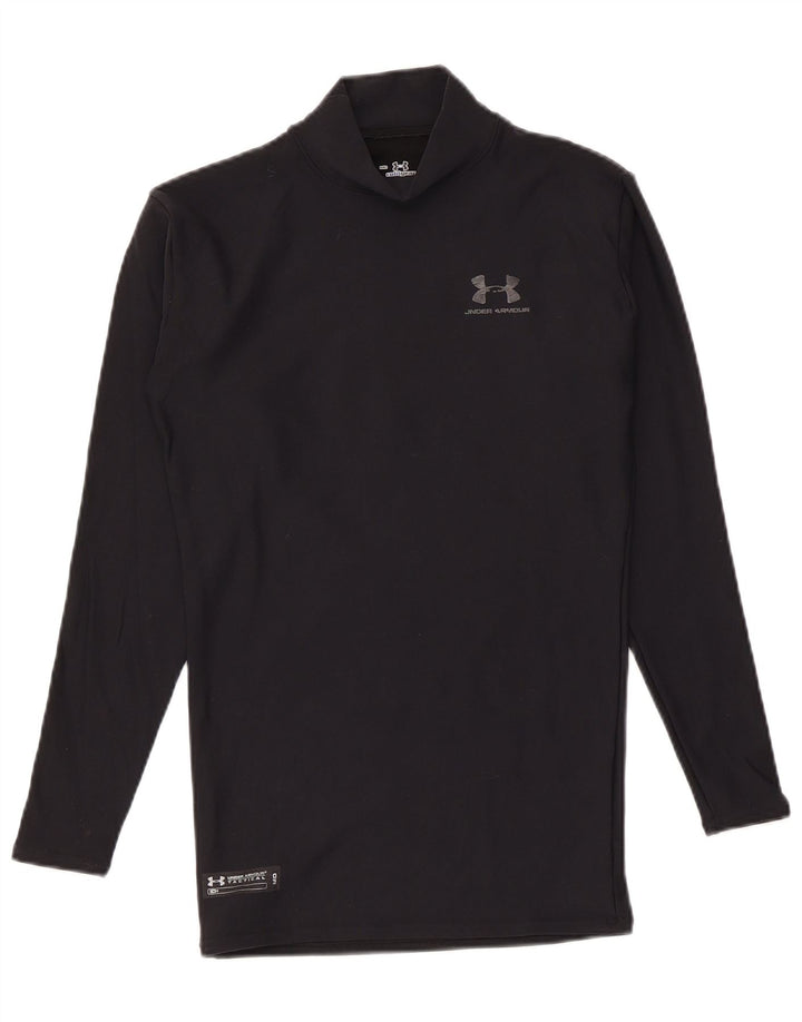 Under Armour Ανδρικό Μπλουζάκι Συμπίεσης Μακρύ Μαύρο Νάιλον