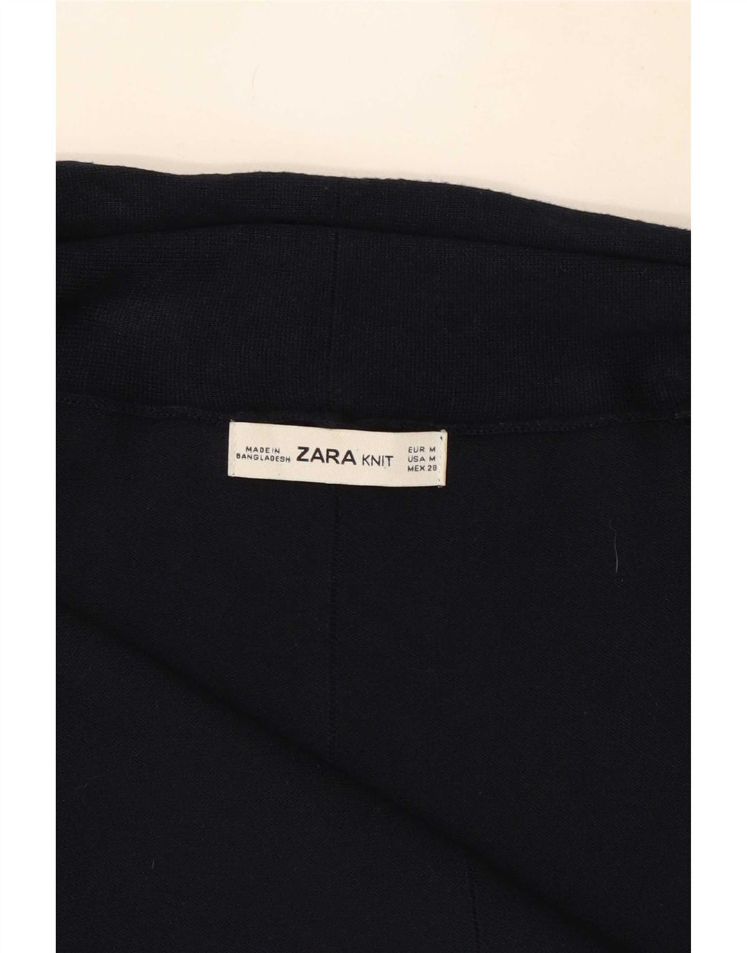 Zara Γυναικεία ανοιχτή ζακέτα UK 12 Medium Navy Blue